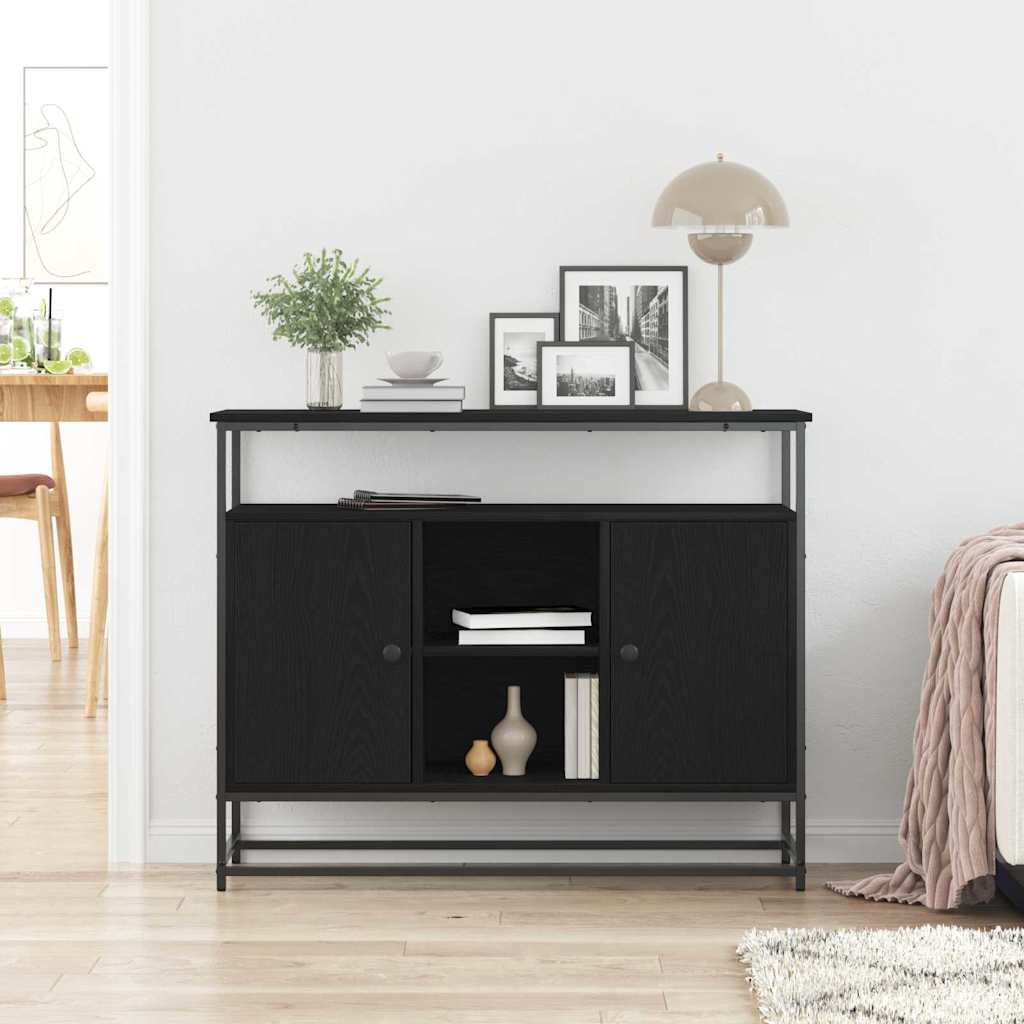 Skänk Svart Ek 100 x 35 x 80 cm
