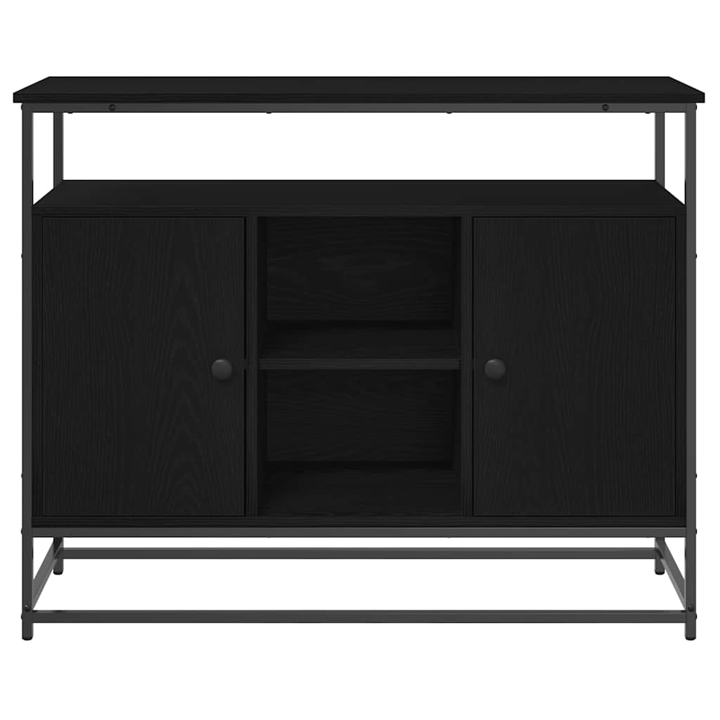 Skänk Svart Ek 100 x 35 x 80 cm