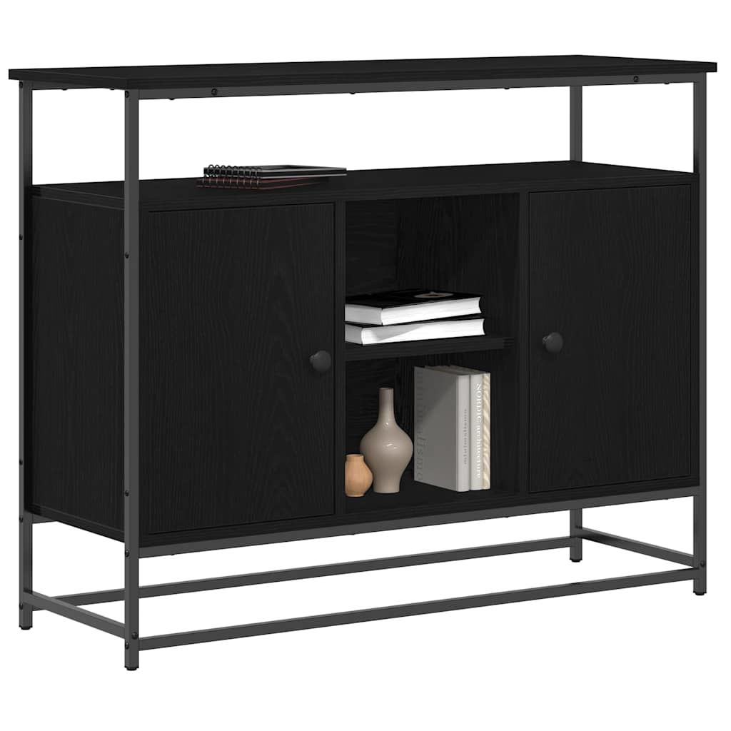 Skänk Svart Ek 100 x 35 x 80 cm