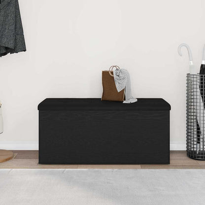 Förvaringsbänk Svart Ek 102 x 42 x 45 cm