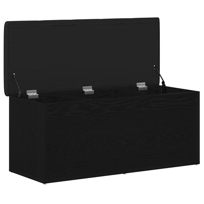 Förvaringsbänk Svart Ek 102 x 42 x 45 cm