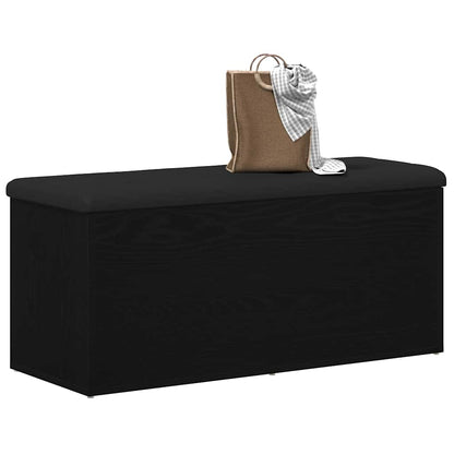 Förvaringsbänk Svart Ek 102 x 42 x 45 cm