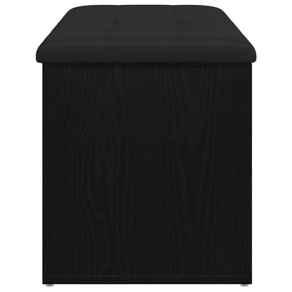 Förvaringsbänk Svart Ek 102 x 42 x 45 cm