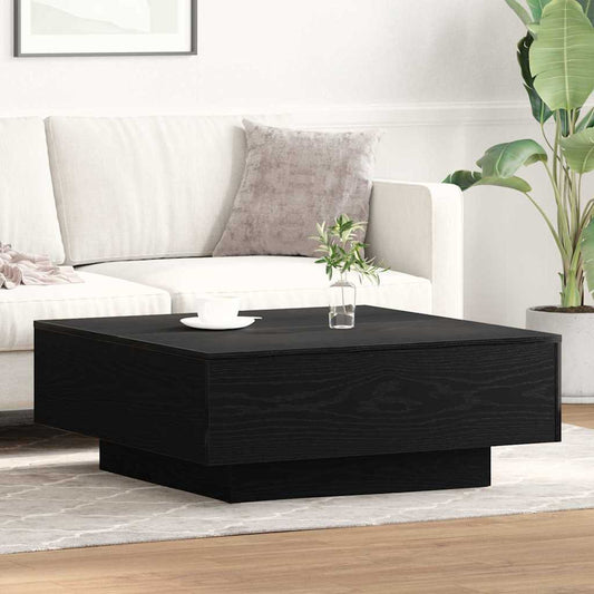 Soffbord Svart Ek 80 x 80 x 31 cm