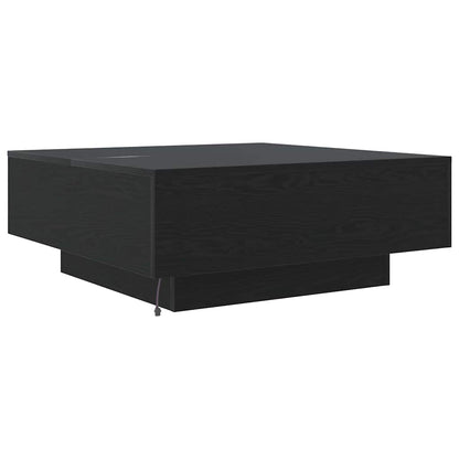 Soffbord Svart Ek 80 x 80 x 31 cm