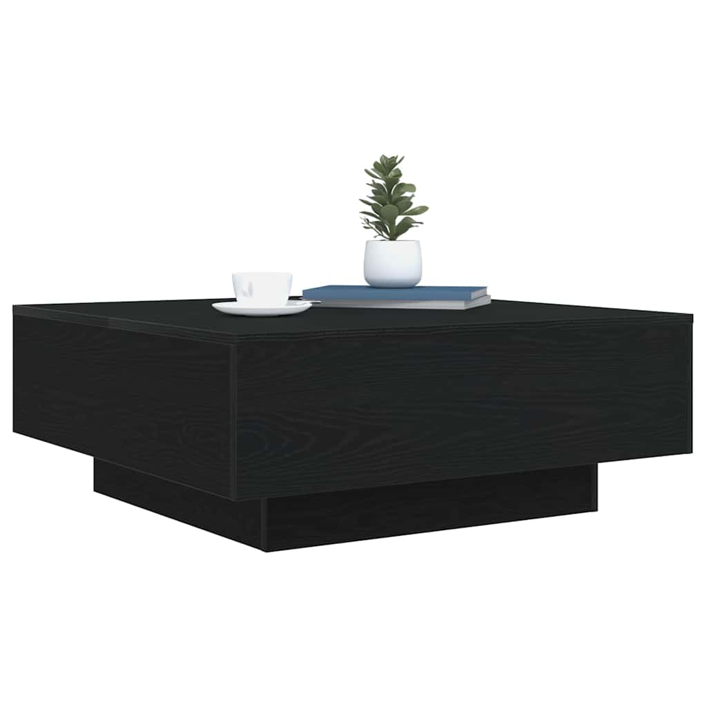 Soffbord Svart Ek 80 x 80 x 31 cm