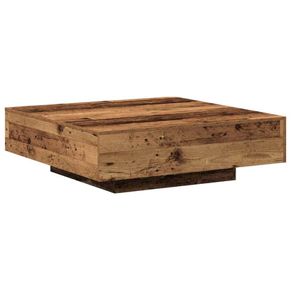 Soffbord Åldrat Trä 100 x 100 x 31 cm