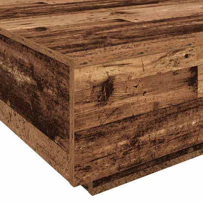 Soffbord Åldrat Trä 100 x 100 x 31 cm