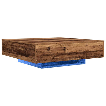 Soffbord Åldrat Trä 100 x 100 x 31 cm