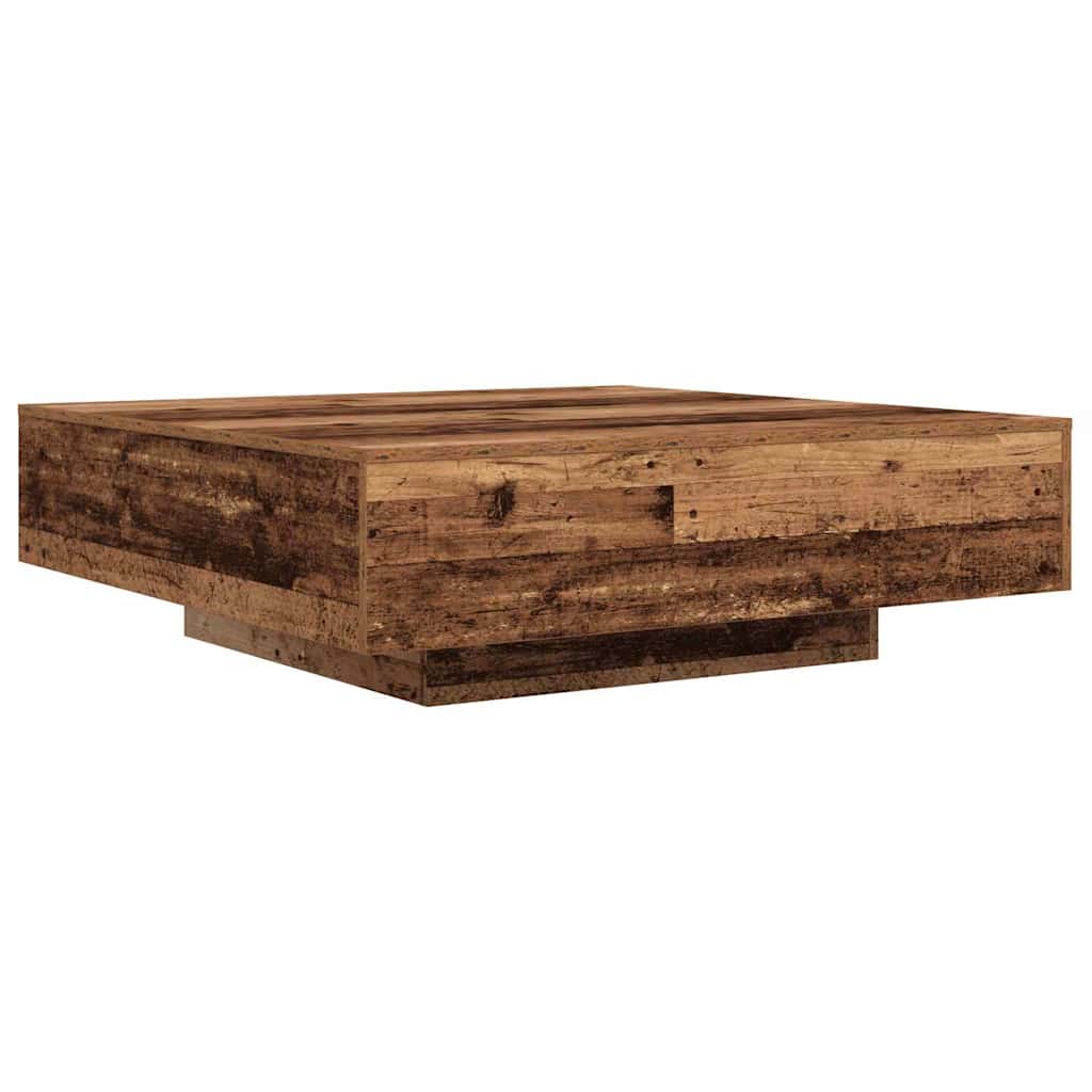 Soffbord Åldrat Trä 100 x 100 x 31 cm