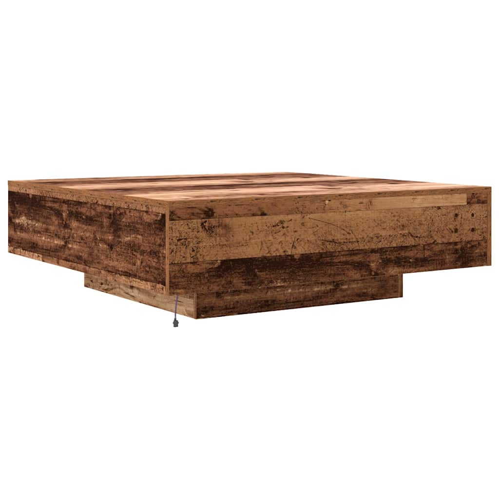 Soffbord Åldrat Trä 100 x 100 x 31 cm