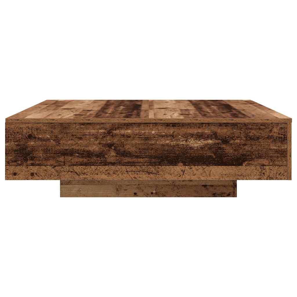 Soffbord Åldrat Trä 100 x 100 x 31 cm