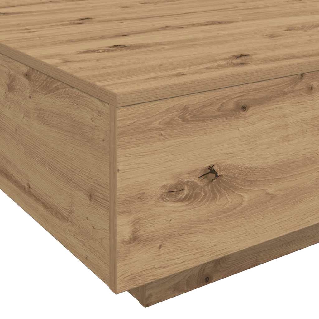 Kaffeebord Artisan Ek 100 x 100 x 31 cm Konstruerat trä