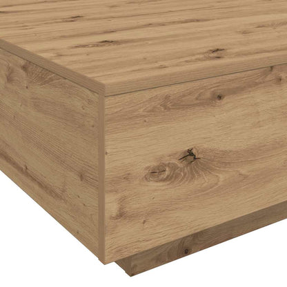 Kaffeebord Artisan Ek 100 x 100 x 31 cm Konstruerat trä