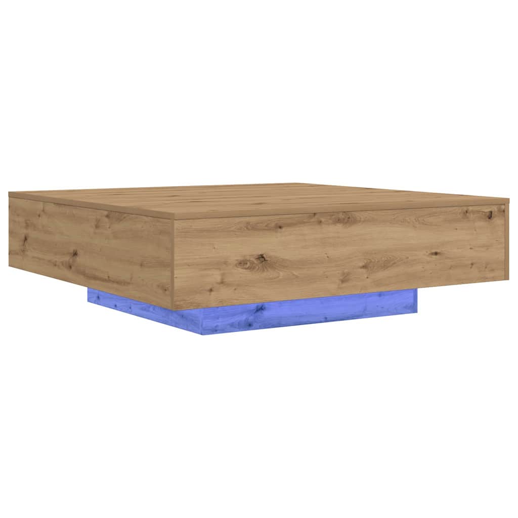 Kaffeebord Artisan Ek 100 x 100 x 31 cm Konstruerat trä