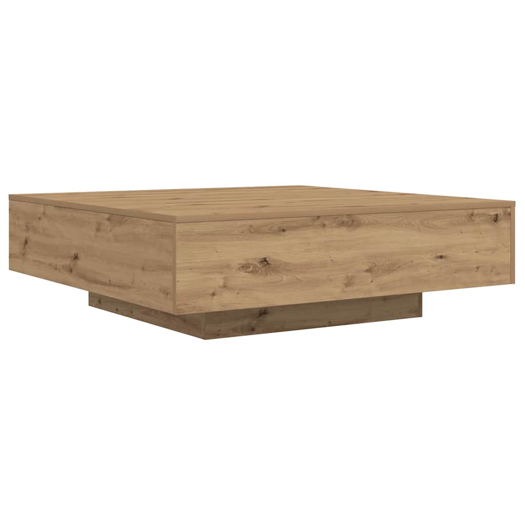 Kaffeebord Artisan Ek 100 x 100 x 31 cm Konstruerat trä
