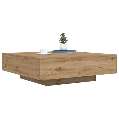 Kaffeebord Artisan Ek 100 x 100 x 31 cm Konstruerat trä