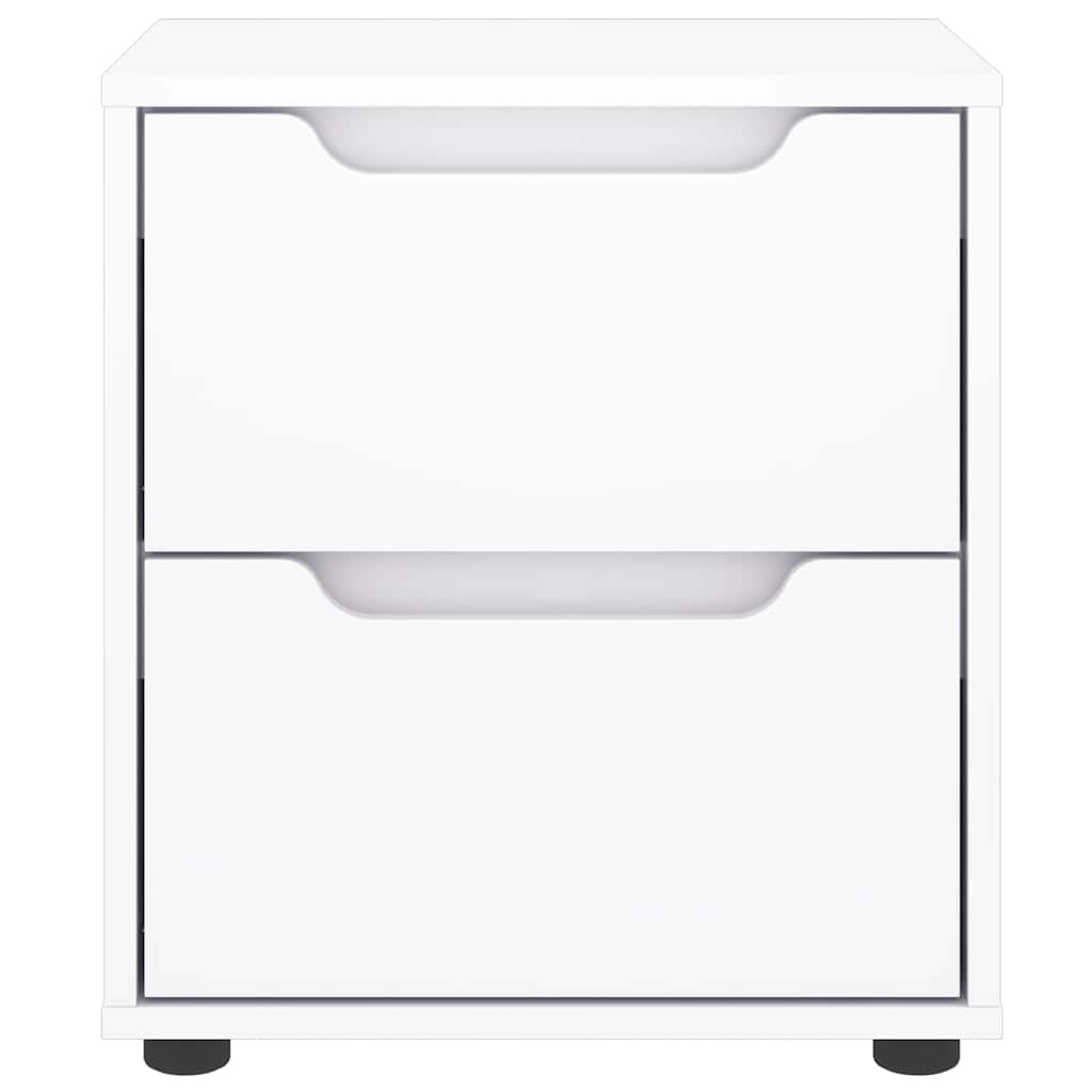 Sängbord Nattduksbord Vit VISNES 45x40x50 cm