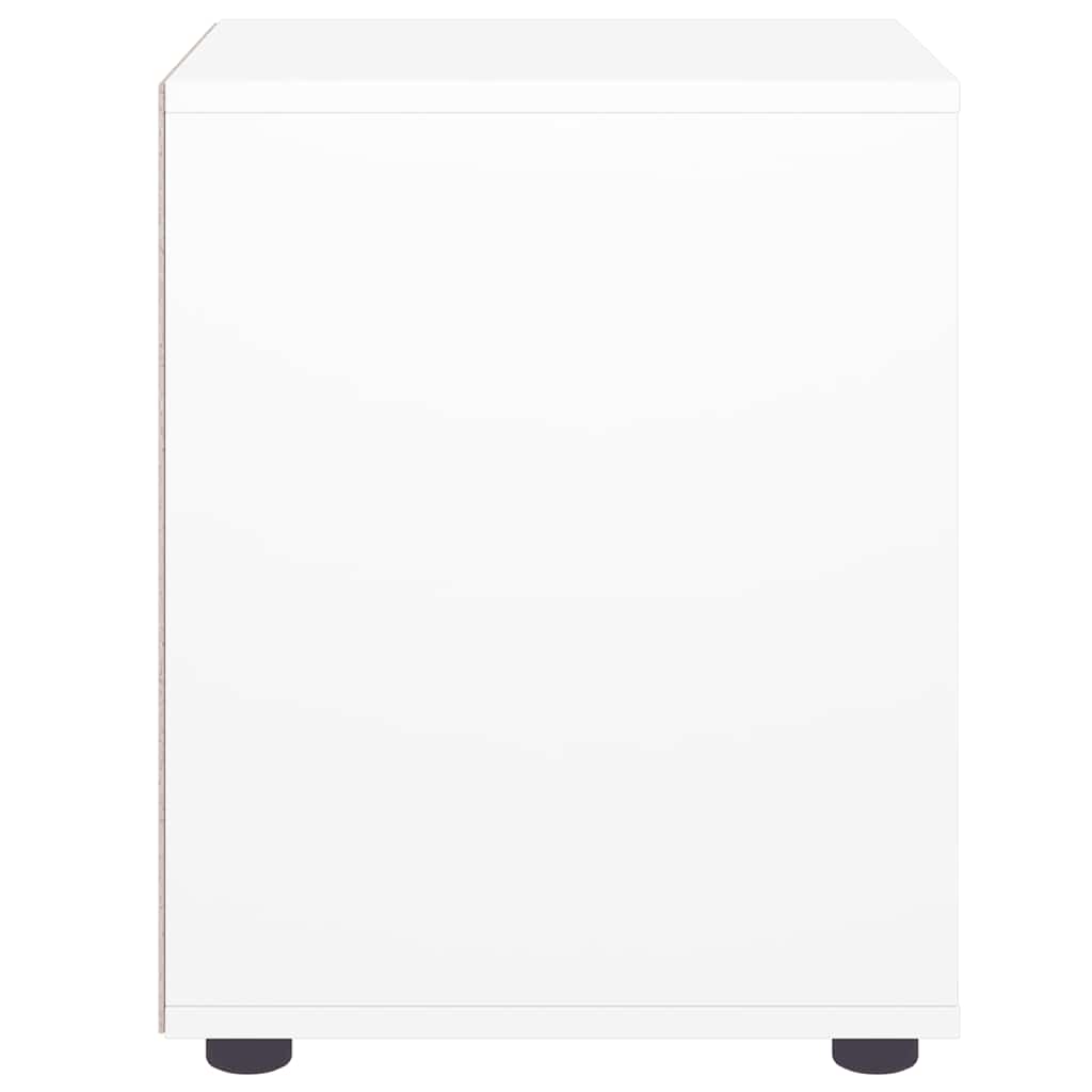 Sängbord Nattduksbord Vit VISNES 45x40x50 cm