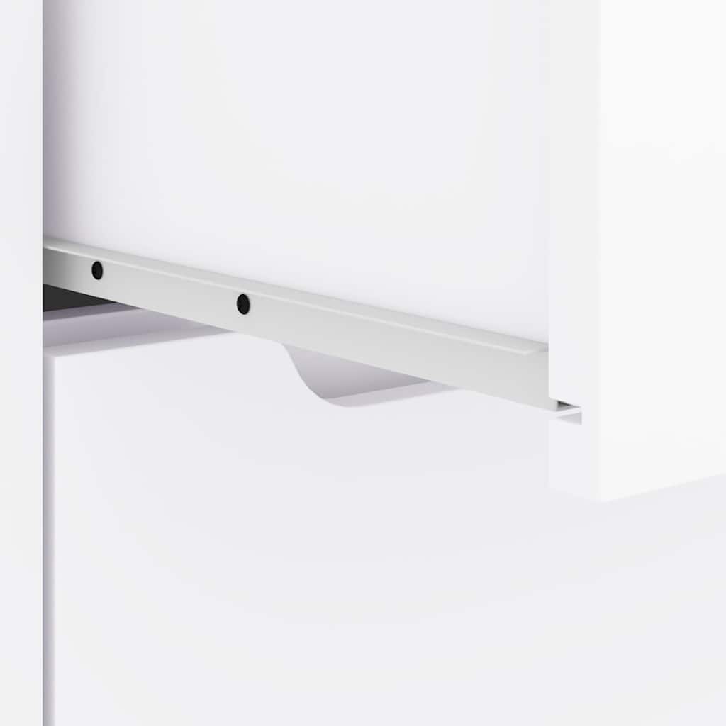 Sängbord Nattduksbord Vit VISNES 45x40x50 cm