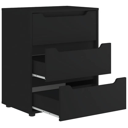 Skänk Svart VISNES 60x40x73 cm