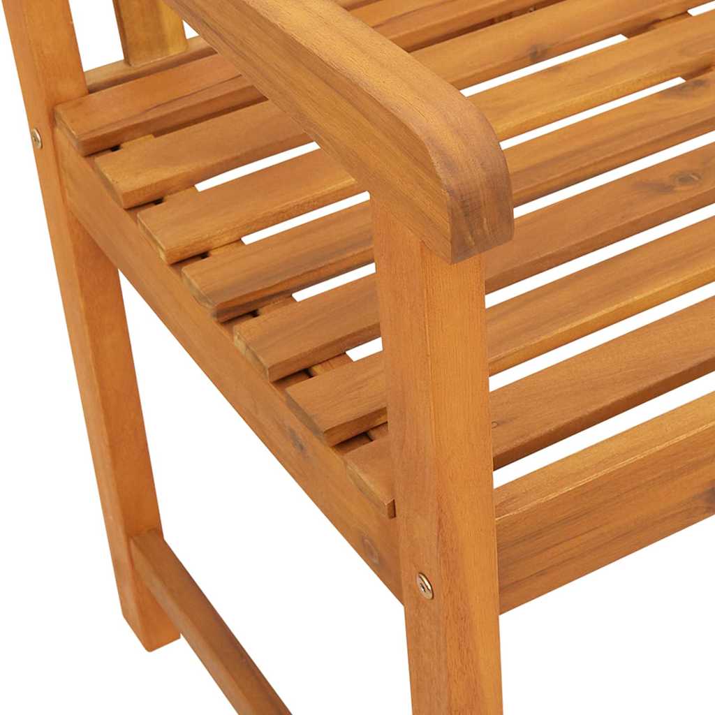 Trädgårdsbänk Trä Brun 220 x 56 x 90 cm Massivt Akaciaträ