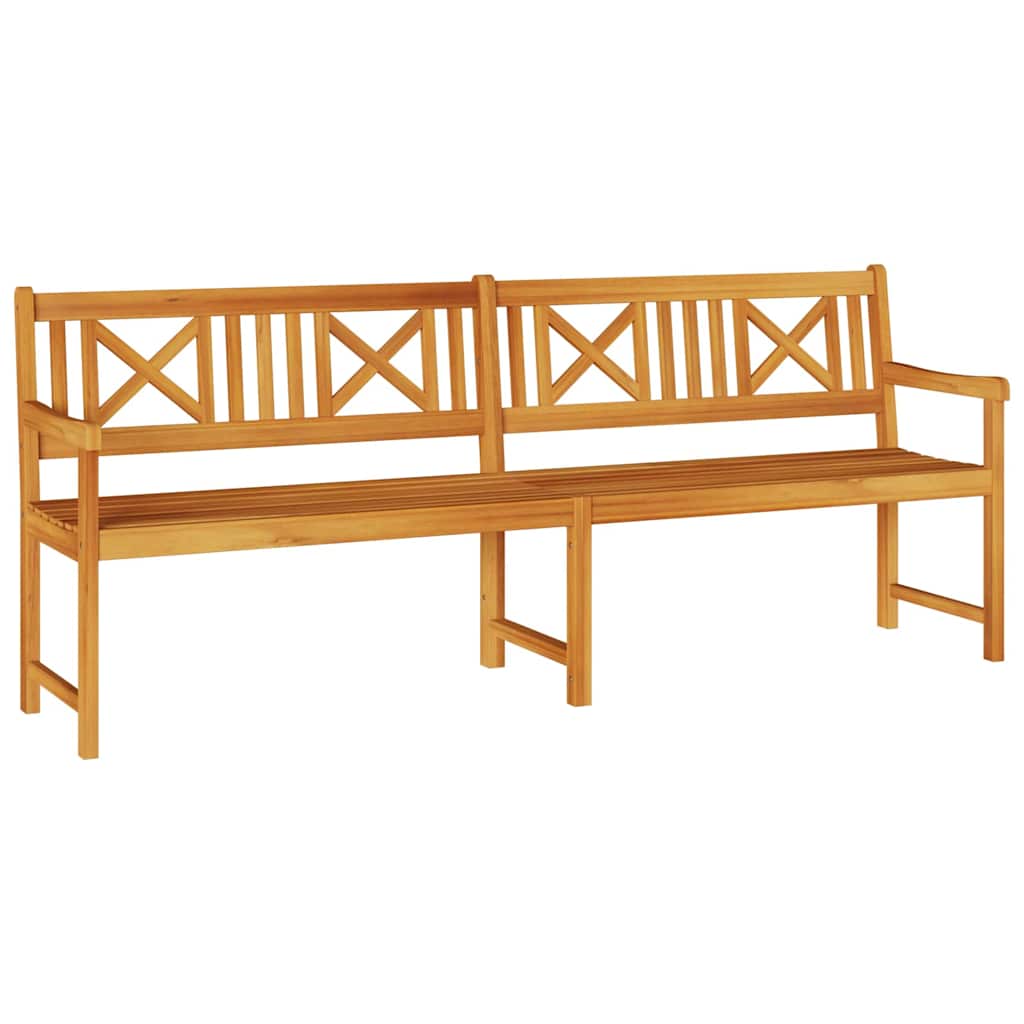 Trädgårdsbänk Trä Brun 220 x 56 x 90 cm Massivt Akaciaträ