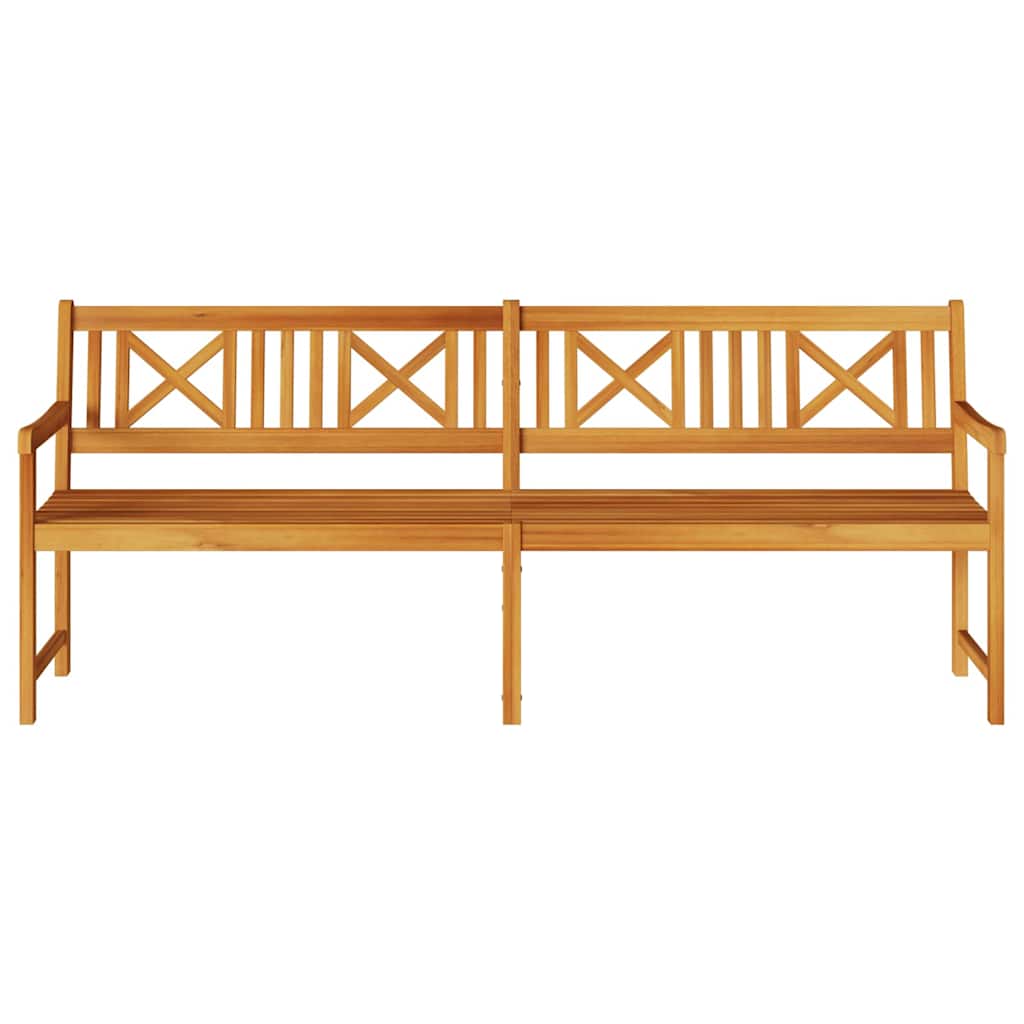 Trädgårdsbänk Trä Brun 220 x 56 x 90 cm Massivt Akaciaträ