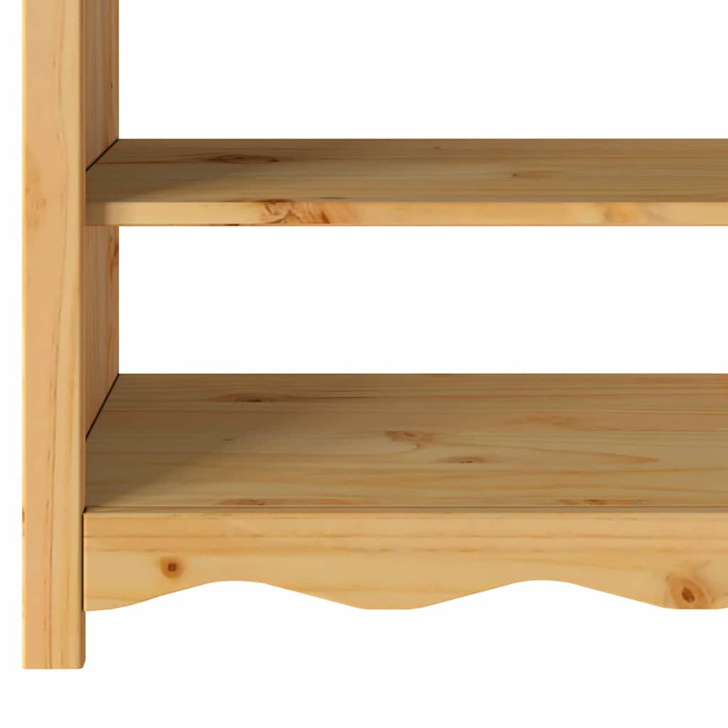 Avlastningsbord Konsollbord Trä med låda Drammen Ek 89.5 x 37 x 73 cm Massiv furu