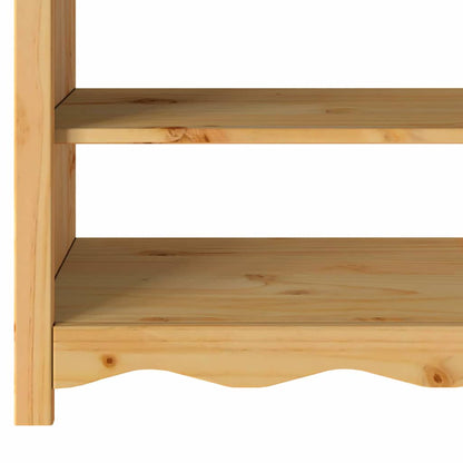 Avlastningsbord Konsollbord Trä med låda Drammen Ek 89.5 x 37 x 73 cm Massiv furu