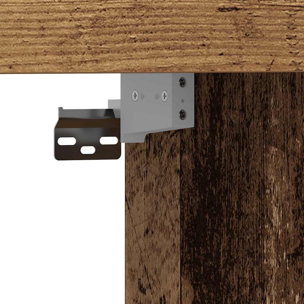 TV-Möbel Trä TV-Skåp Åldrat Trä 152 x 22 x 113 cm