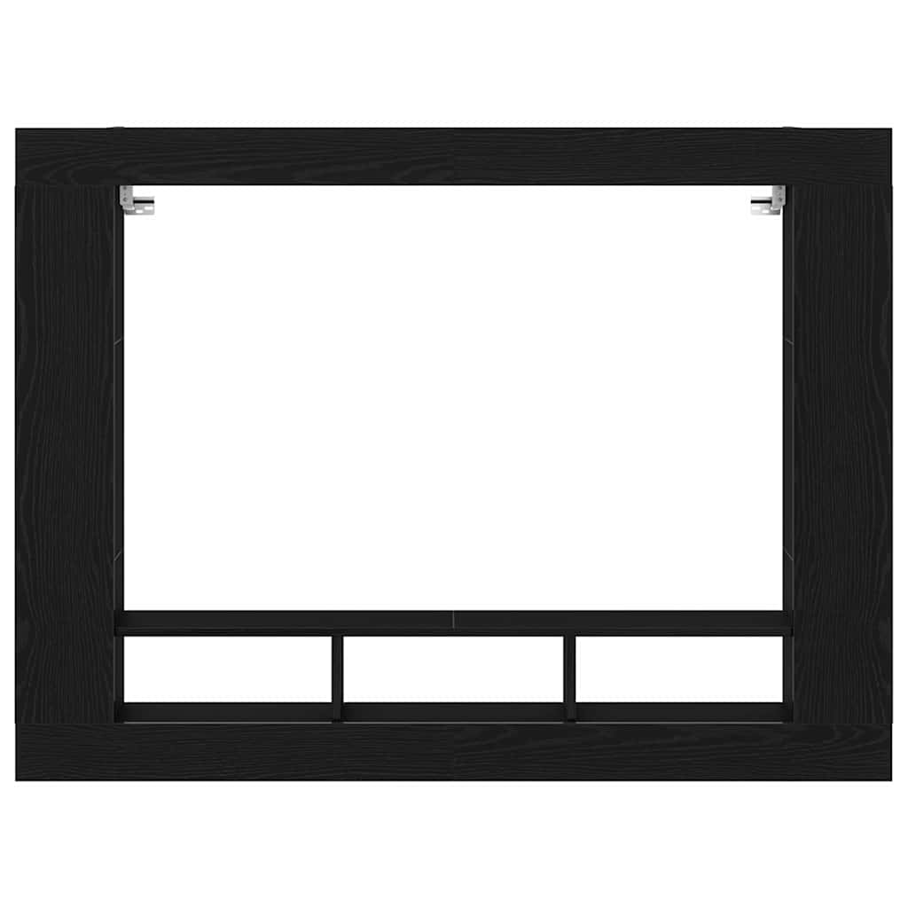 TV-Möbel Svart Ek TV-skåp Väggmonterad 152 x 22 x 113 cm