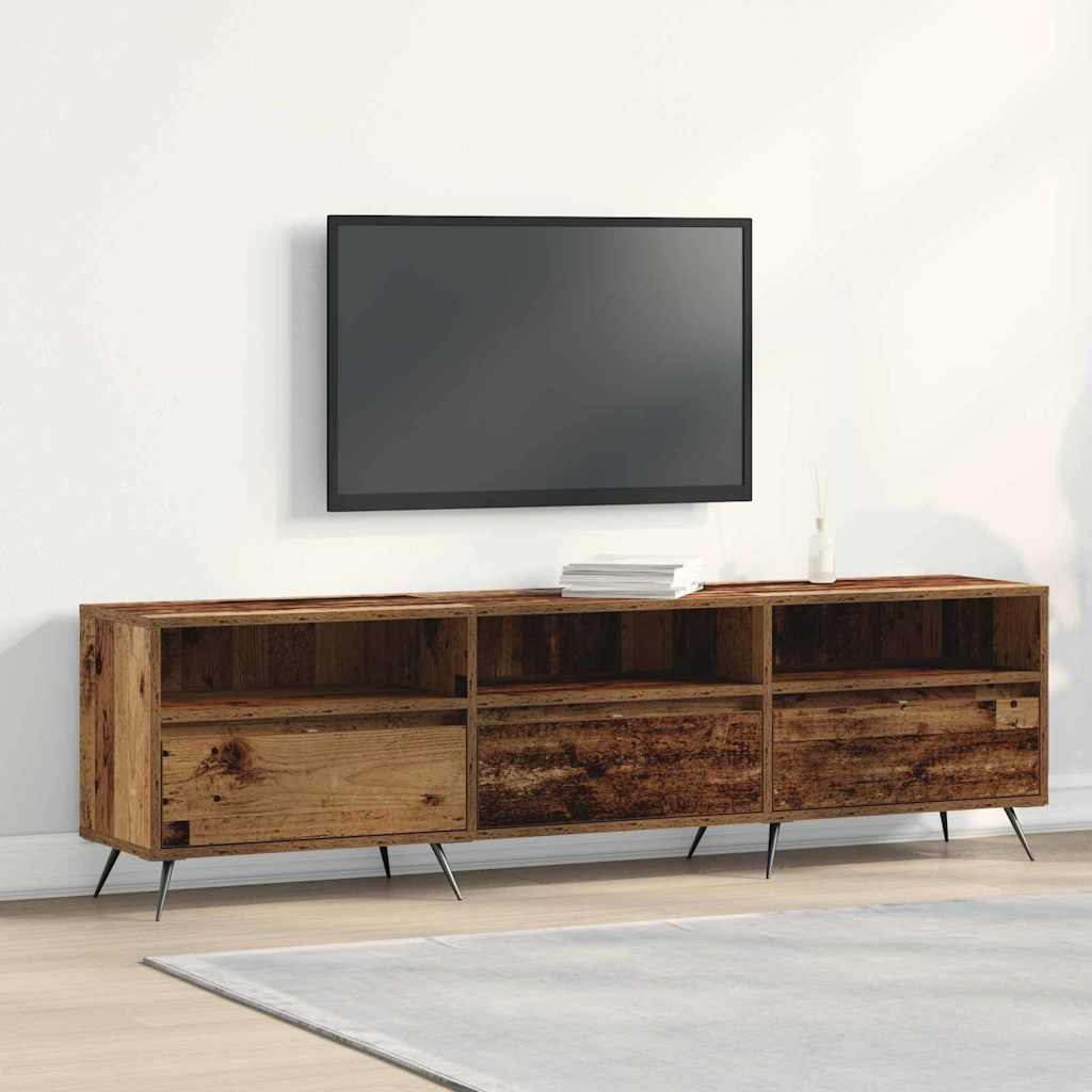 TV-Möbel Åldrat Trä TV-skåp 150 x 30 x 44,5 cm