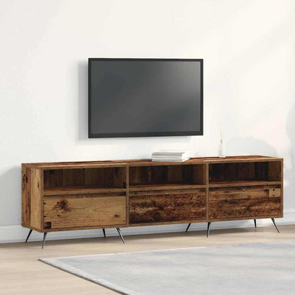 TV-Möbel Åldrat Trä TV-skåp 150 x 30 x 44,5 cm