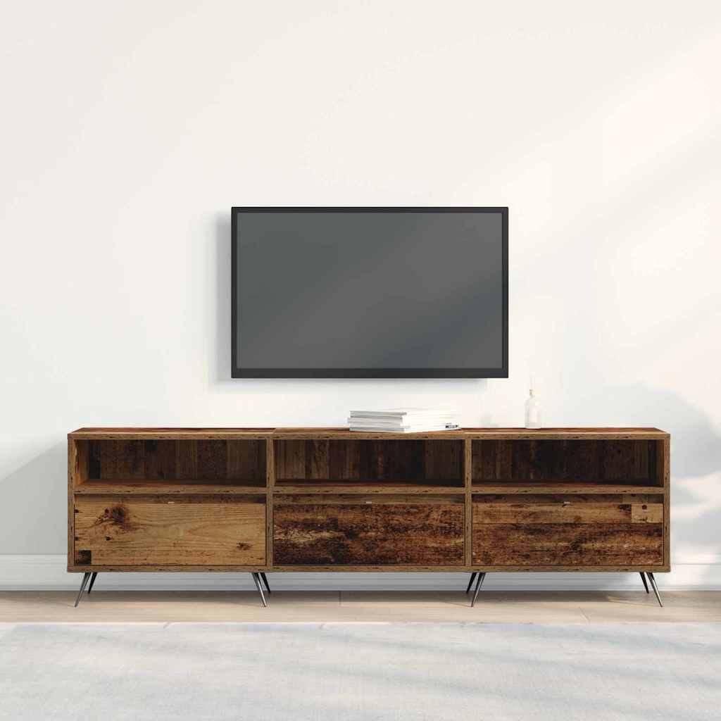 TV-Möbel Åldrat Trä TV-skåp 150 x 30 x 44,5 cm