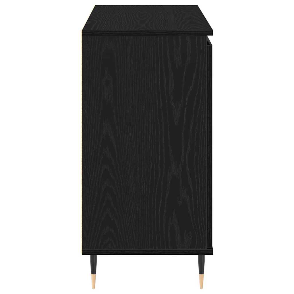 Skänk Svart Ek med låda 101,5 x 35 x 70 cm
