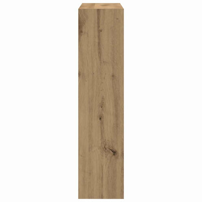 Skoställ Rökfärgad Ek Skoskåp med hylla 80 x 21 x 87,5 cm