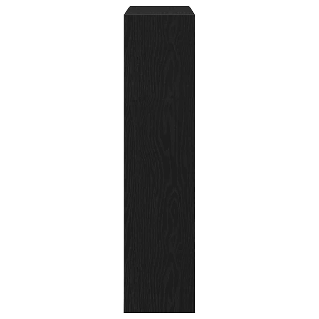 Skoställ Svart Ek Skoskåp 80 x 21 x 87.5 cm