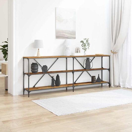 Avlastningsbord Konsollbord Åldrat Trä med hylla Övrigt 200 x 30 x 75 cm