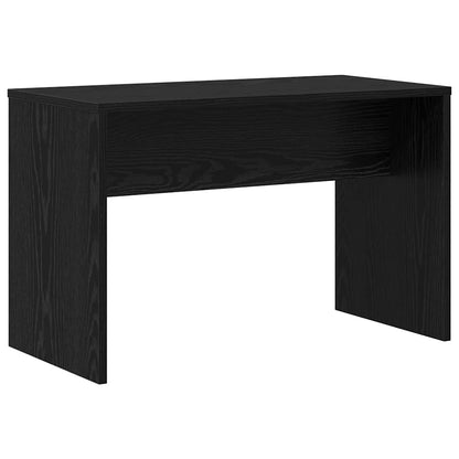 LED Sminkbord Set med låda 2 pcs Svart Ek Konstruerat trä