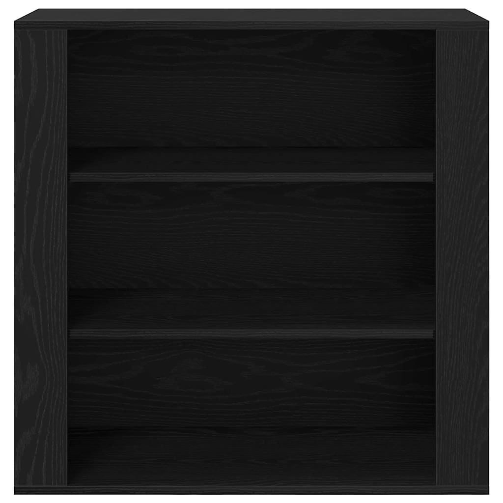Skåp Svart Ek 80 x 33 x 150 cm