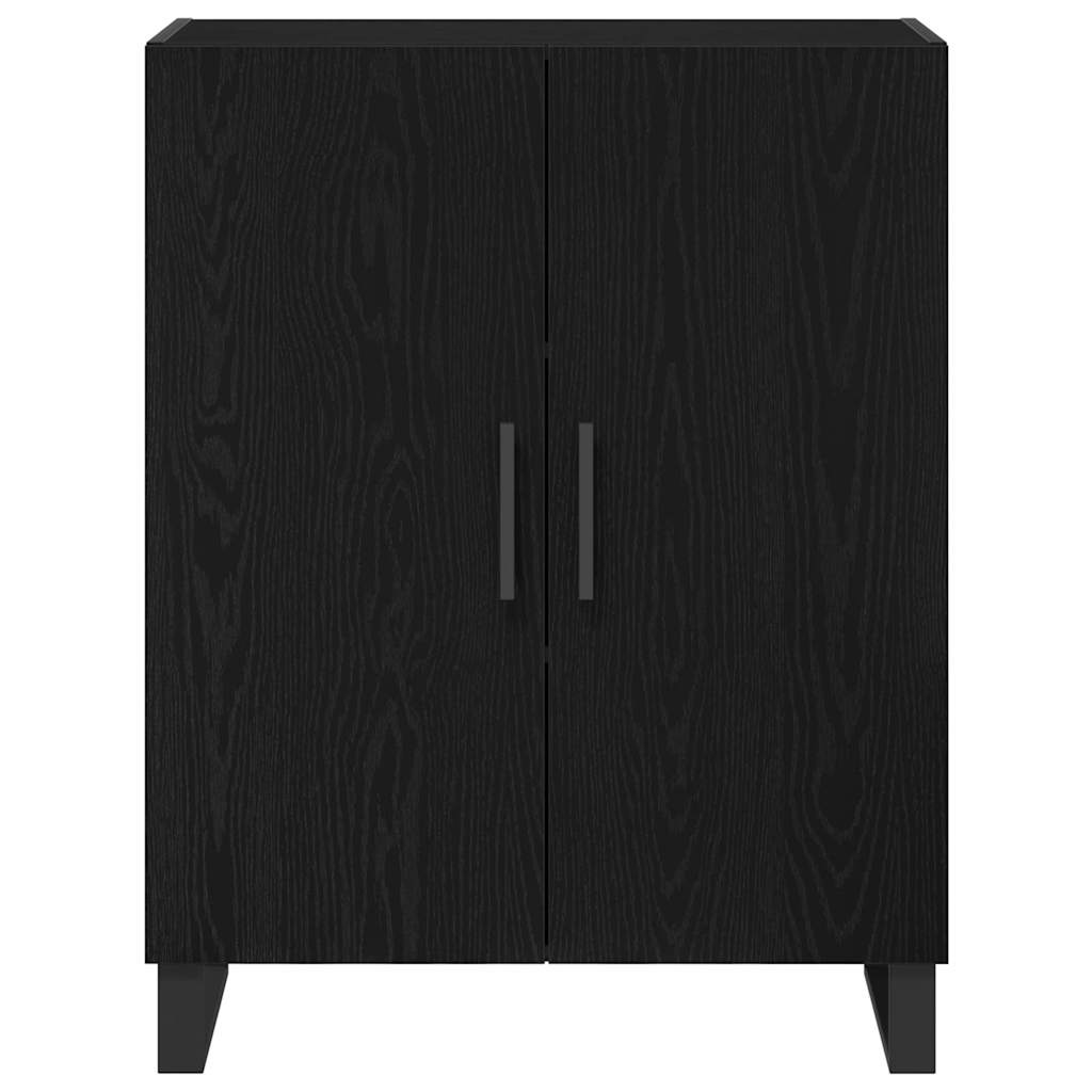 Skåp Svart Ek 69,5 x 34 x 180 cm Konstruerat trä