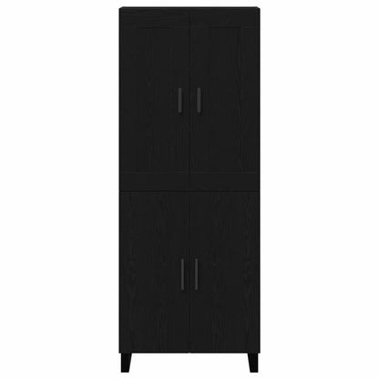 Skåp Svart Ek 69,5 x 34 x 180 cm Konstruerat trä
