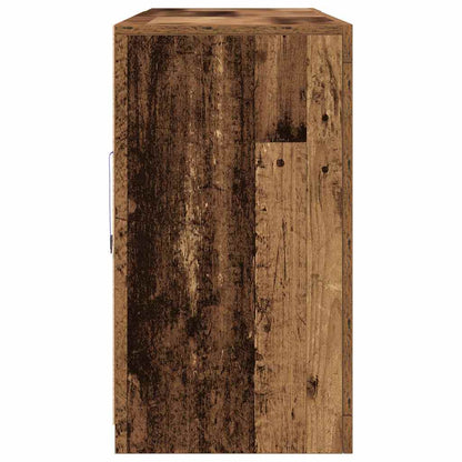 LED-sido bord Gammalt trä 181 x 37 x 67 cm Konstruerat trä