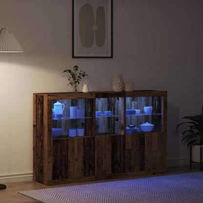 Skänk Åldrat Trä 162 x 37 x 100 cm