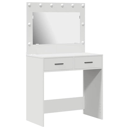 Sminkbord med låda Vit 78.5 x 41 x 135 cm
