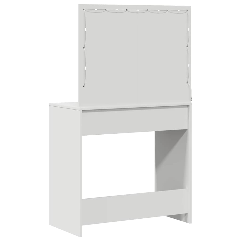 Sminkbord med låda Vit 78.5 x 41 x 135 cm