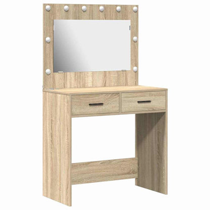 Sminkbord med låda Sonoma Ek 78.5 x 41 x 135 cm