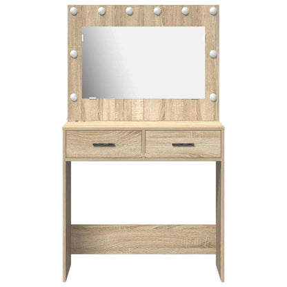 Sminkbord med låda Sonoma Ek 78.5 x 41 x 135 cm