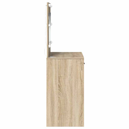 Sminkbord med låda Sonoma Ek 78.5 x 41 x 135 cm